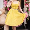 Valerie Swing Jurk In Mosterd-Timeless Best Sale