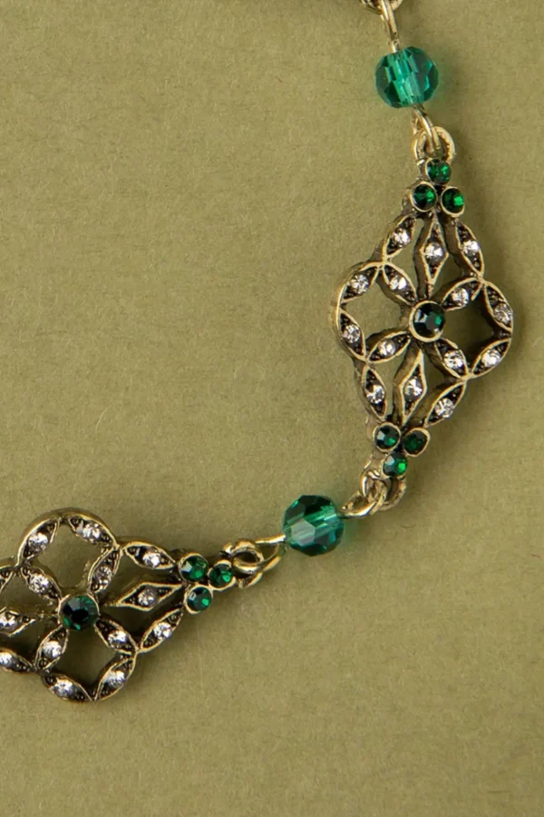Victoriaanse Filigraanarmband In Smaragd-Lovely Online