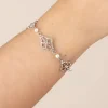 Victorian Filigraan Armband In Zilver En Glas-Lovely Cheap