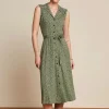 Violante Jurk Marceline In Groen-King Louie Best Sale